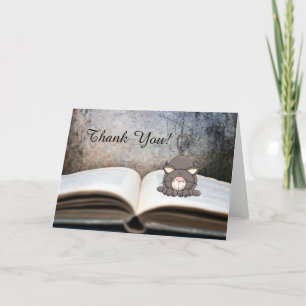 Chat mignon de Kitty sur le carte de remerciements