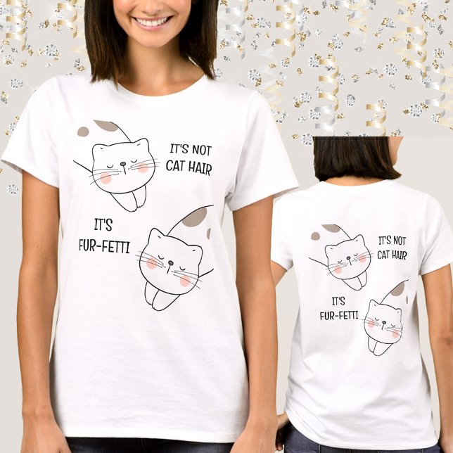 Chat mignon Nom personnalisé Amusant T-shirt Amour (Cute Cat Custom Name Funny Cat Lover T-shirt)