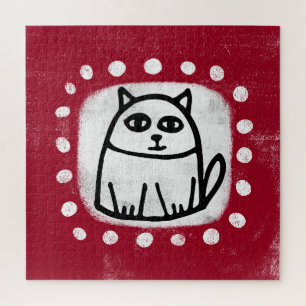 Chat Mignon Sur Puzzle de Redoutement
