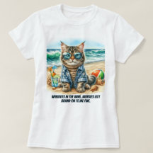 Chat mignonne au T-shirt Amoureux de les chats de 
