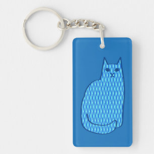 Chat moderne du milieu du siècle, Cobalt et Bleu c