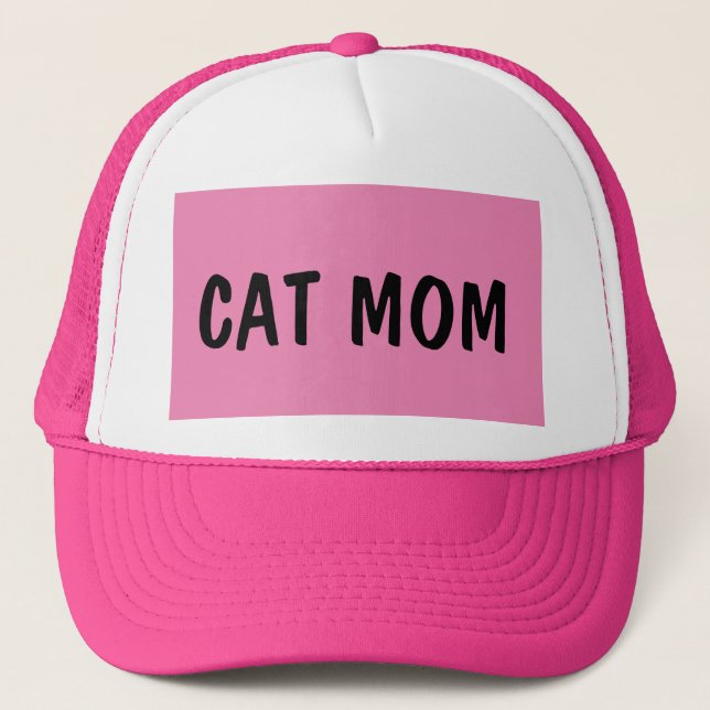 CHAT MOM CASQUETTES ROSE (Devant)