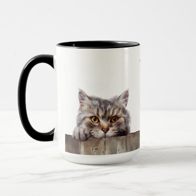 Chat Mug britannique Longhair (Gauche)