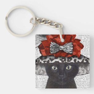 Chat noir avec Casquette fabuleux