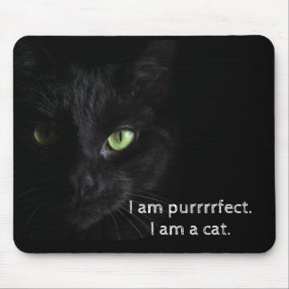 Chat noir de Purrrrfect - tapis de souris