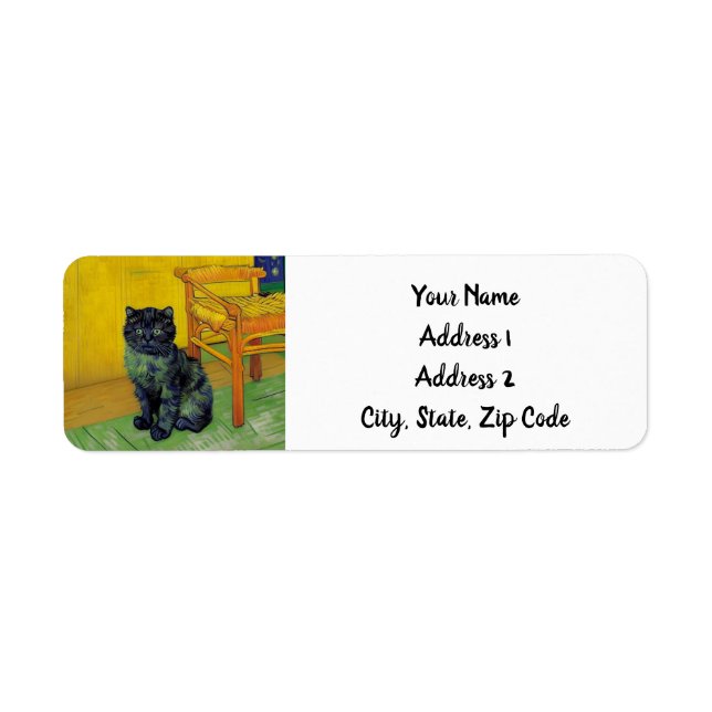 Chat noir de Van Gogh (Devant)