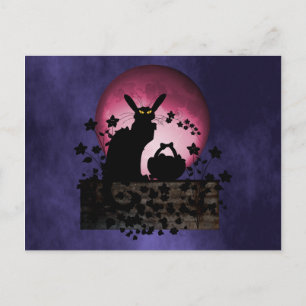 Chat Noir Easter Holiday Postcard
