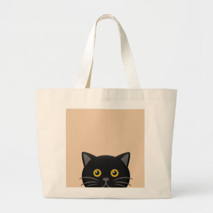 CHAT NOIR EN PLEIN SACS À MAINS TOTES