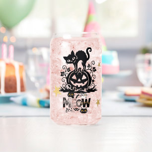 Chat noir et citrouille de Halloween Ice Coffee