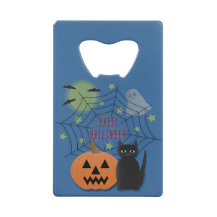 Chat noir et Citrouille pas effrayant Halloween
