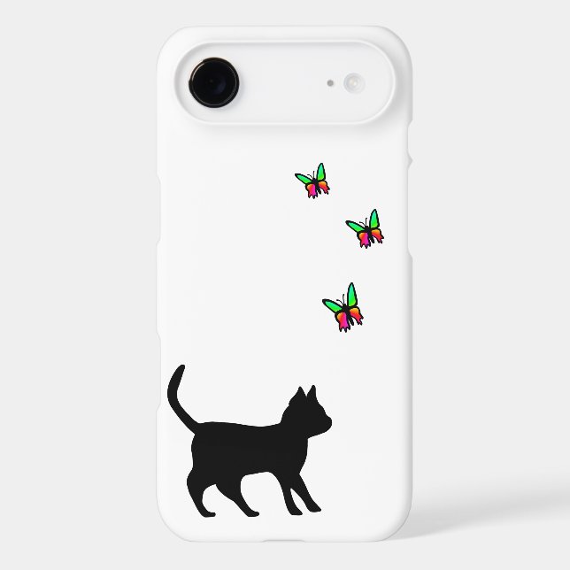 Chat noir et papillon (Verso)