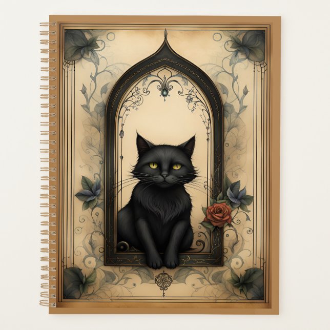 Chat noir et Rose (Devant)
