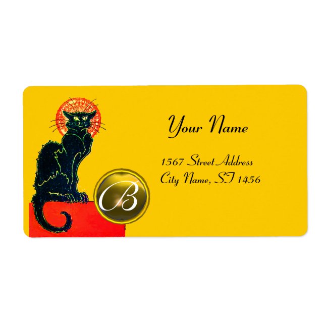 CHAT NOIR HALLOWEEN PARTY MONOGRAM (Devant)