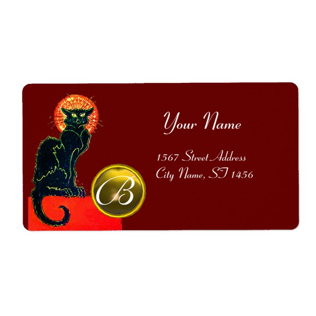 CHAT NOIR HALLOWEEN PARTY MONOGRAM (Devant)