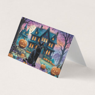 Chat noir, Jack O Lanterns, Halloween Maison Éffra