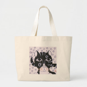Chat Noir Large Tote Bag