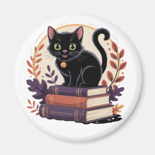 Chat noir - Magnet pour enfants