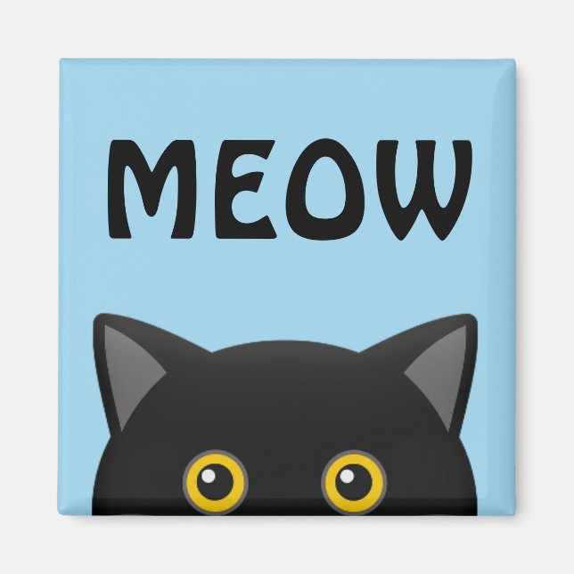 CHAT NOIR MAGNETS (Devant)