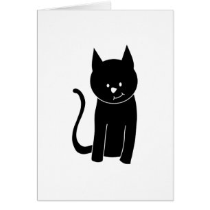 Chat noir mignon