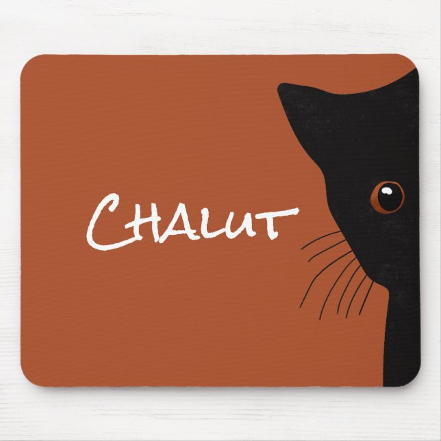 chat noir mouse pad (Front)