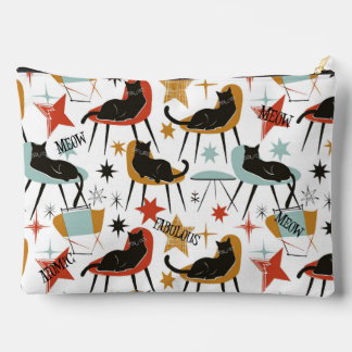 Chat Noir Retro Swanky dans Sac Accessoire Atomiqu