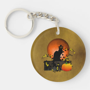 Chat Noir Thanksgiving Keychain