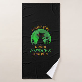 Chat ou je vous pousserais devant les Zombies pour