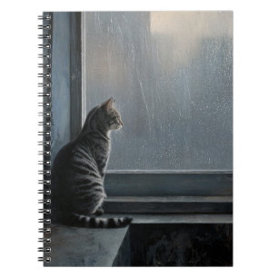 Chat par le Carnet Rainy Window