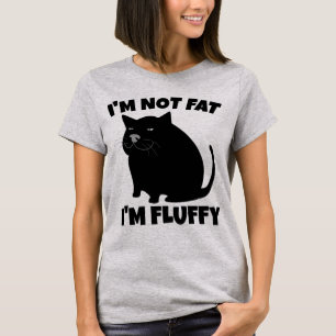 CHAT PAS GRAS FLUFFY FUNNY T-SHIRTS