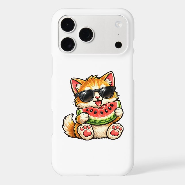 Chat pastèque cool (Verso)