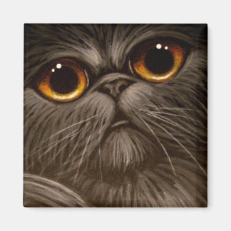 CHAT PERSIEN SMOKEY PEINTURE 1 Aimant