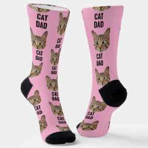 Chat personnalisé Chaussettes Papa Chat Chaussette