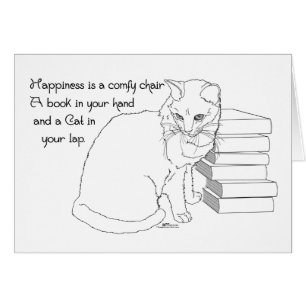 Chat précieux avec livres