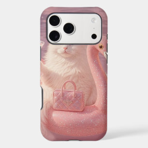 Chat Princesse Luxe sur Flotteur de Piscine Flaman