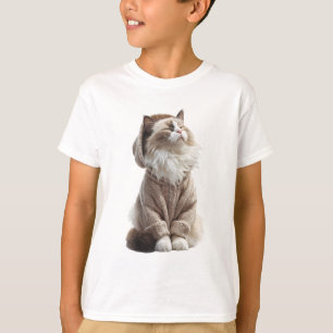 Chat Ragdoll Douillet dans un Sweat à Capuche Tric