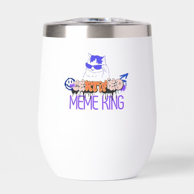 Chat Roi du Mème Certifié (Avant)