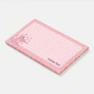 Chat rose avec Violon Post-it Notes