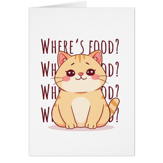 Chat roux affamé  (Devant)