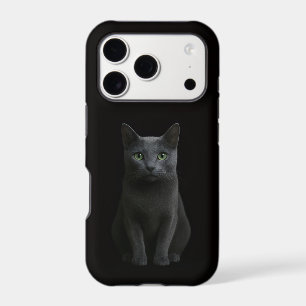 Chat Russe Bleu 4 Luxe iPhone 17 Pro, Minimaliste