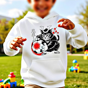 Chat Samouraï Artistique Japon Football pour fan d