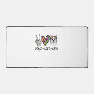 Chat Secourir Tie Dye Peace Love Chats Halloween C