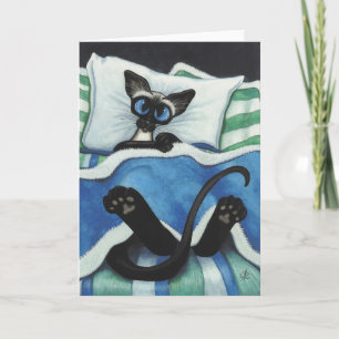 Chat Siamese par carte blanche BiHrle