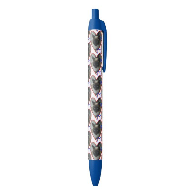 Chat siamois au stylo Motif (Bas (Vertical))