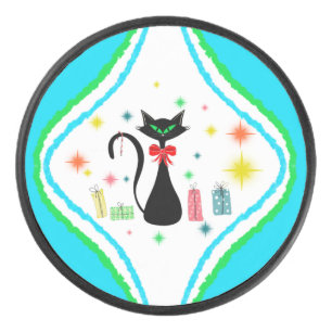 Chat siamois rétro de Noël
