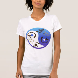 Chat siamois Yin et T-shirt de Yang