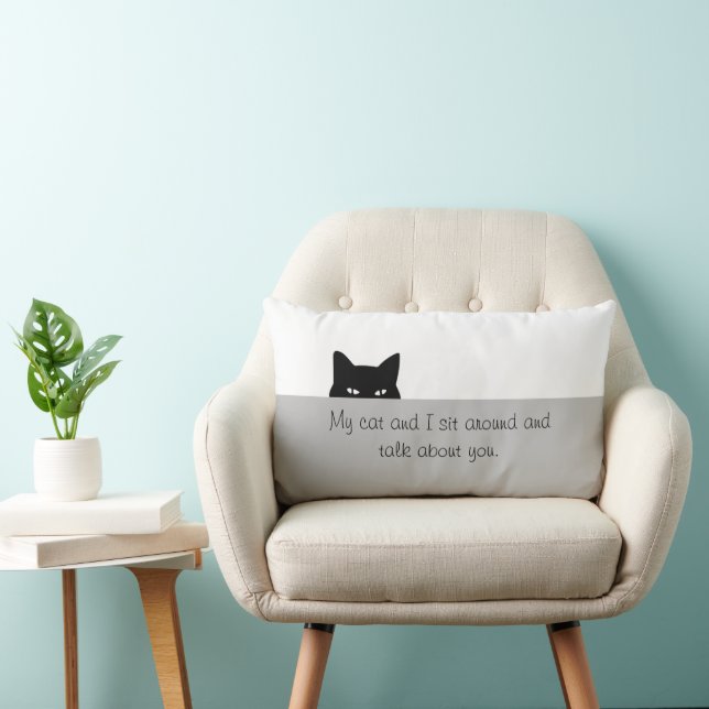 Chat Sneaky Parlez De Vous Jeter Oreiller (Chaise)