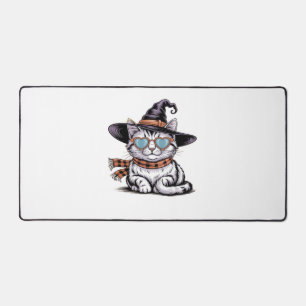 Chat sorcière cool - Cute Halloween Kitty avec coe