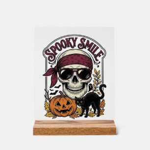 Chat squelette Halloween Graphique de citrouille v