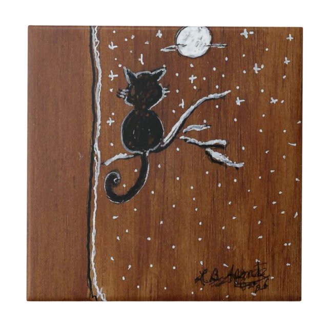 Chat sur un membre avec carreaux de céramique de l (Devant)