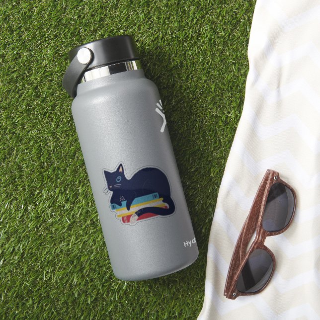 Chat sur un Sticker à pile (HydroFlask Insitu)